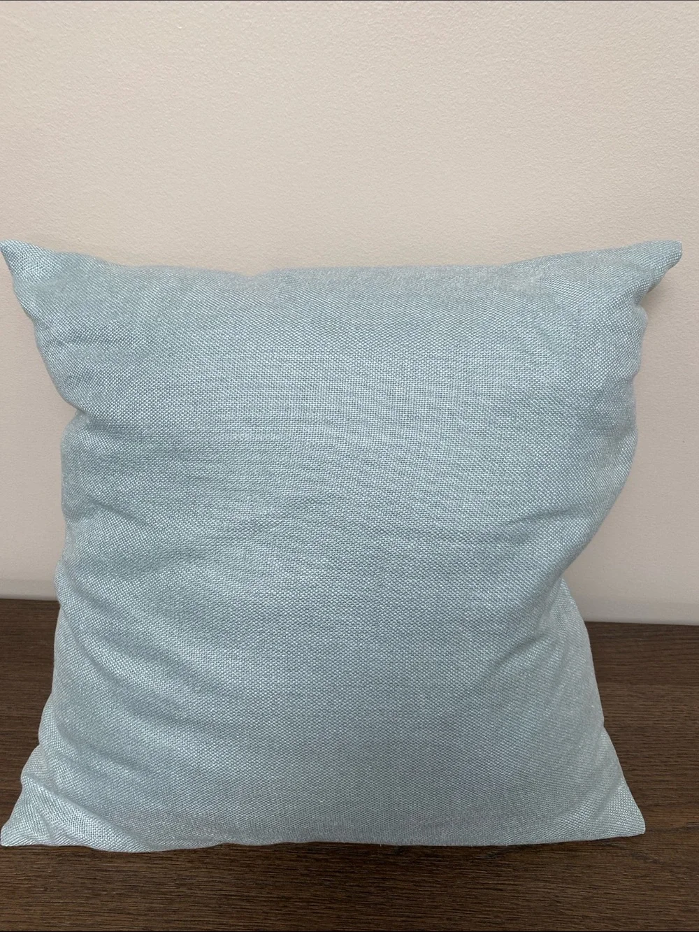West Elm Light blue Button Accent Pillow